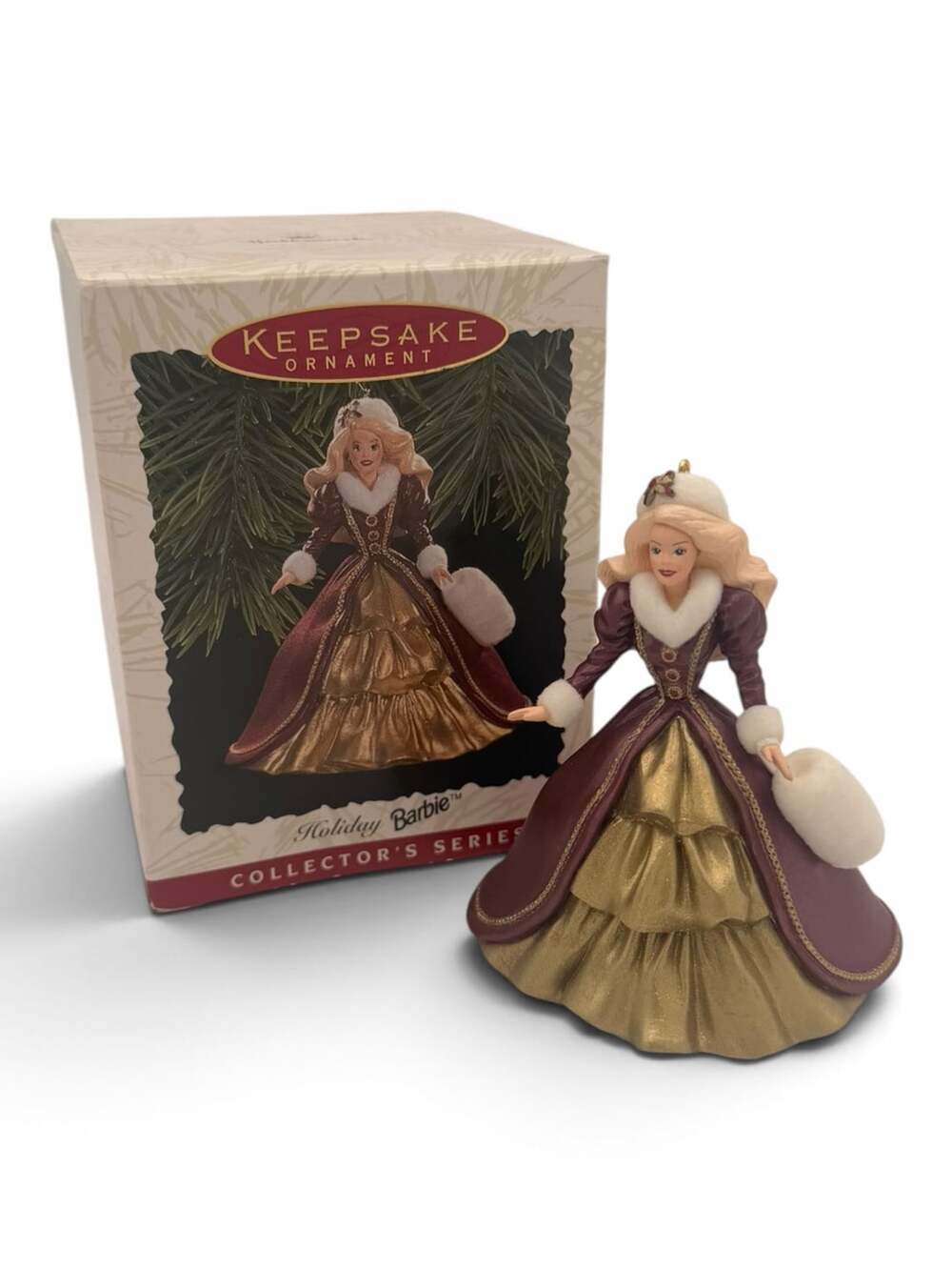 Hallmark Keepsake Ornament 1996 Holiday Barbie 4th in Series